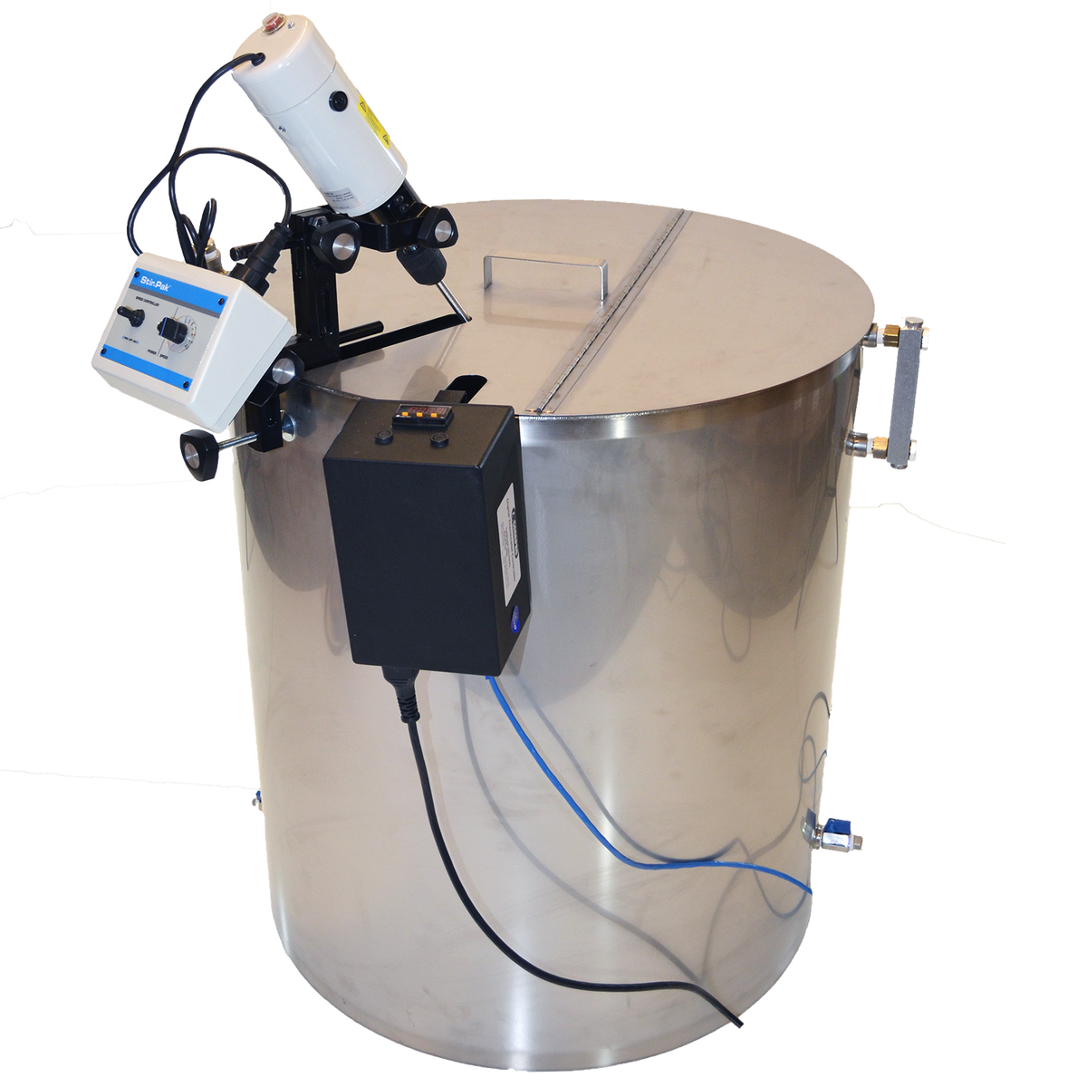 Large-capacity heated semen extender vat
