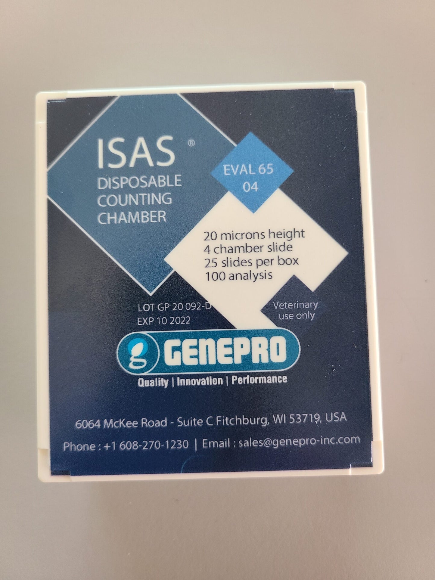 GENEPRO Chamber Slides - Standard Layout image 3